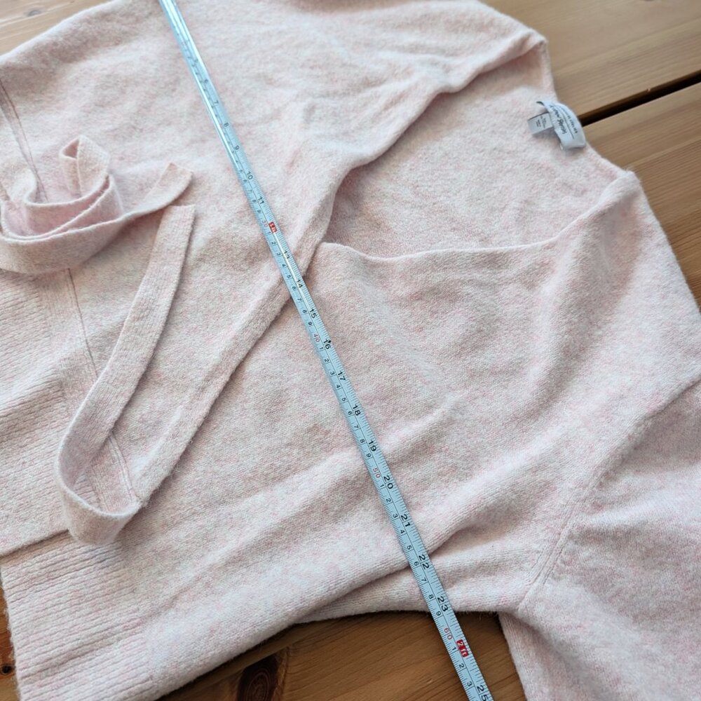 & Other Stories Wool Blend Wrap Sweater Pink L - Picture 6 of 10